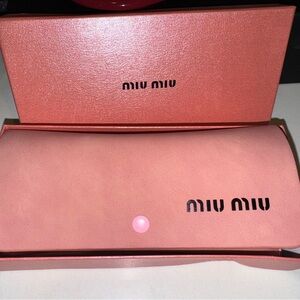 Miu Miu Coral Sunglasses Case